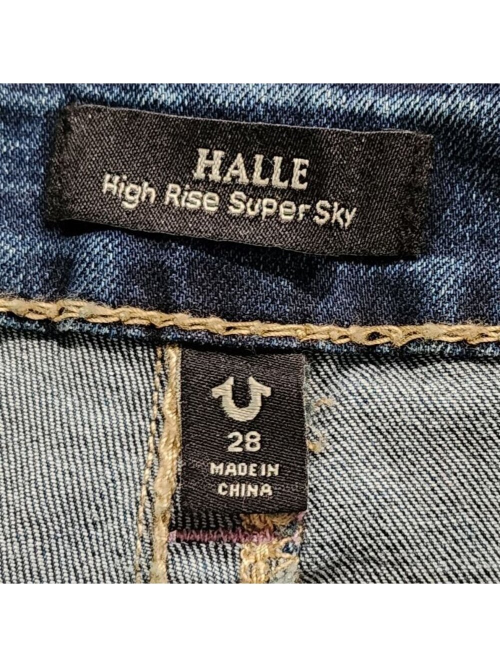 True Religion Women's Denim Jeans High Rise Super Skinny Blue Size 28 NWT - Picture 9 of 16